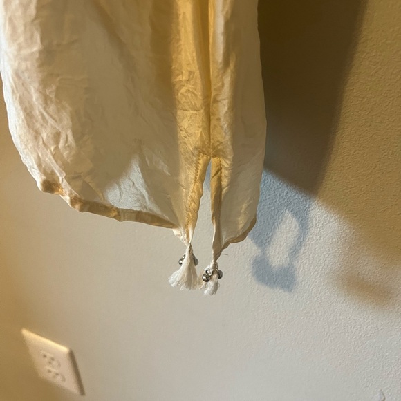 100% Silk Maeve Anthropologie Afterglow Embroidered Top Ivory Blouse Size Small - Picture 9 of 12